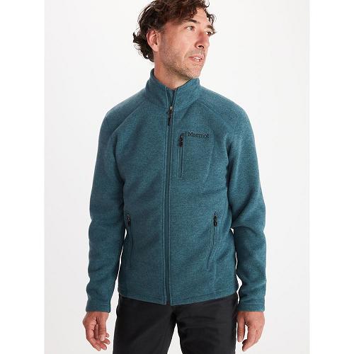 Marmot Drop Line Jackets - Mens Fleece Blue Grey CA8319456 Canada